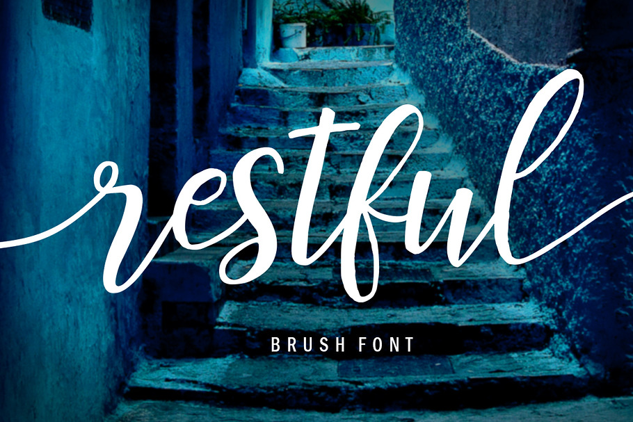 Restful Script - 20% OFF in Script Fonts - product preview 8