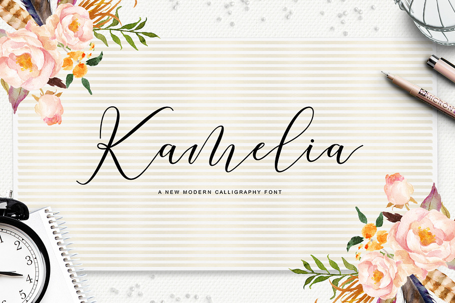 Kamelia Script in Whimsical Fonts - product preview 8