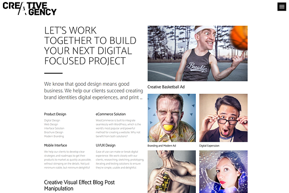 Creative Agency WordPress Theme in WordPress Portfolio Themes - product preview 1