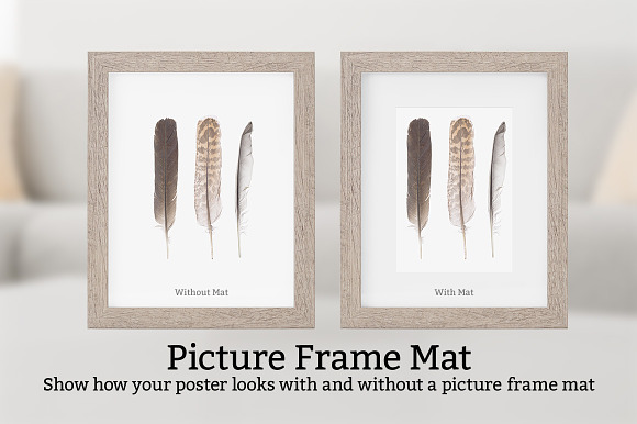10 Wooden Picture Frame Mockups in Print Mockups - product preview 3