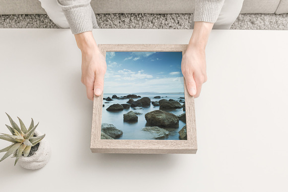 10 Wooden Picture Frame Mockups in Print Mockups - product preview 8