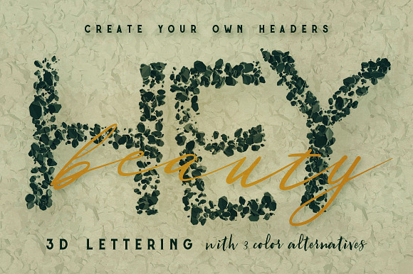 Stone Particles - 3D Lettering in Graphics - product preview 5