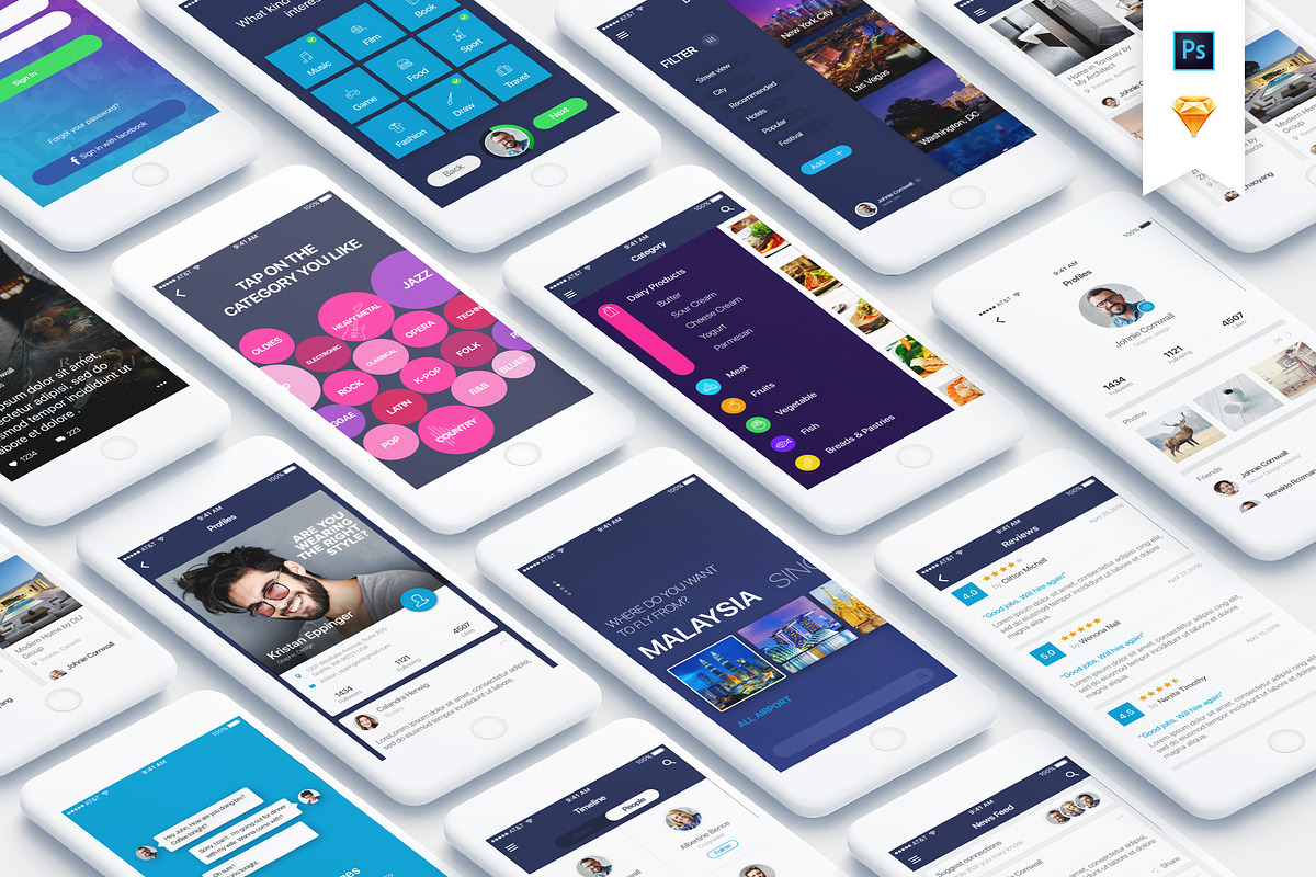 Mountify Mobile UI Kit in UI Kits and Libraries - product preview 8