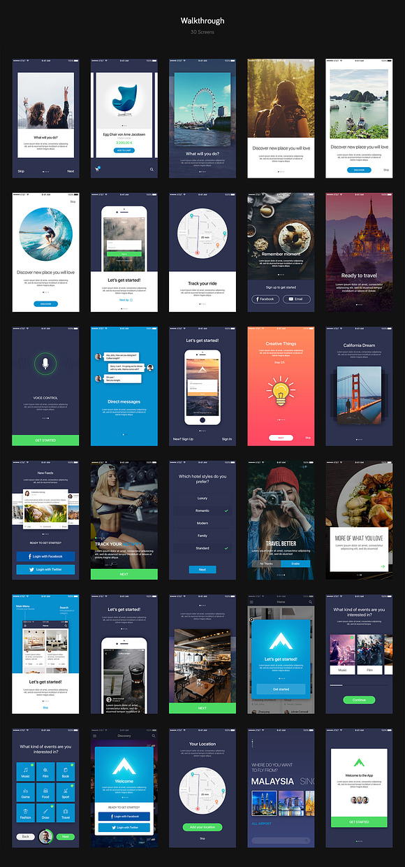 Mountify Mobile UI Kit in UI Kits and Libraries - product preview 4