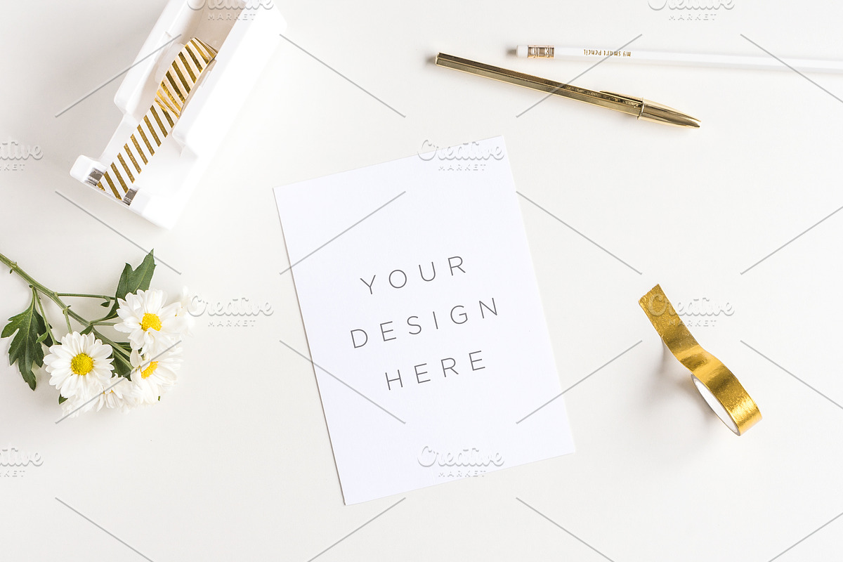 The Daisy Bundle - 11 Mockups +photo in Print Mockups - product preview 8