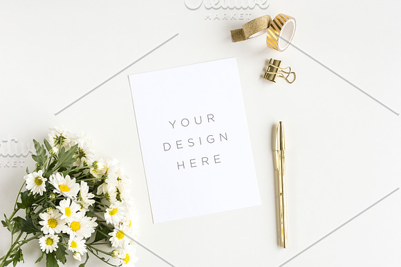 The Daisy Bundle - 11 Mockups +photo in Print Mockups - product preview 11