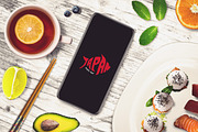 Sushi Bar Iphone X Mock-up #13
