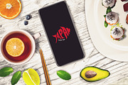 Sushi Bar Iphone X Mock-up #14
