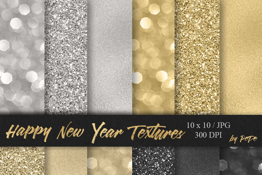 Happy New Year Textures in Textures - product preview 8