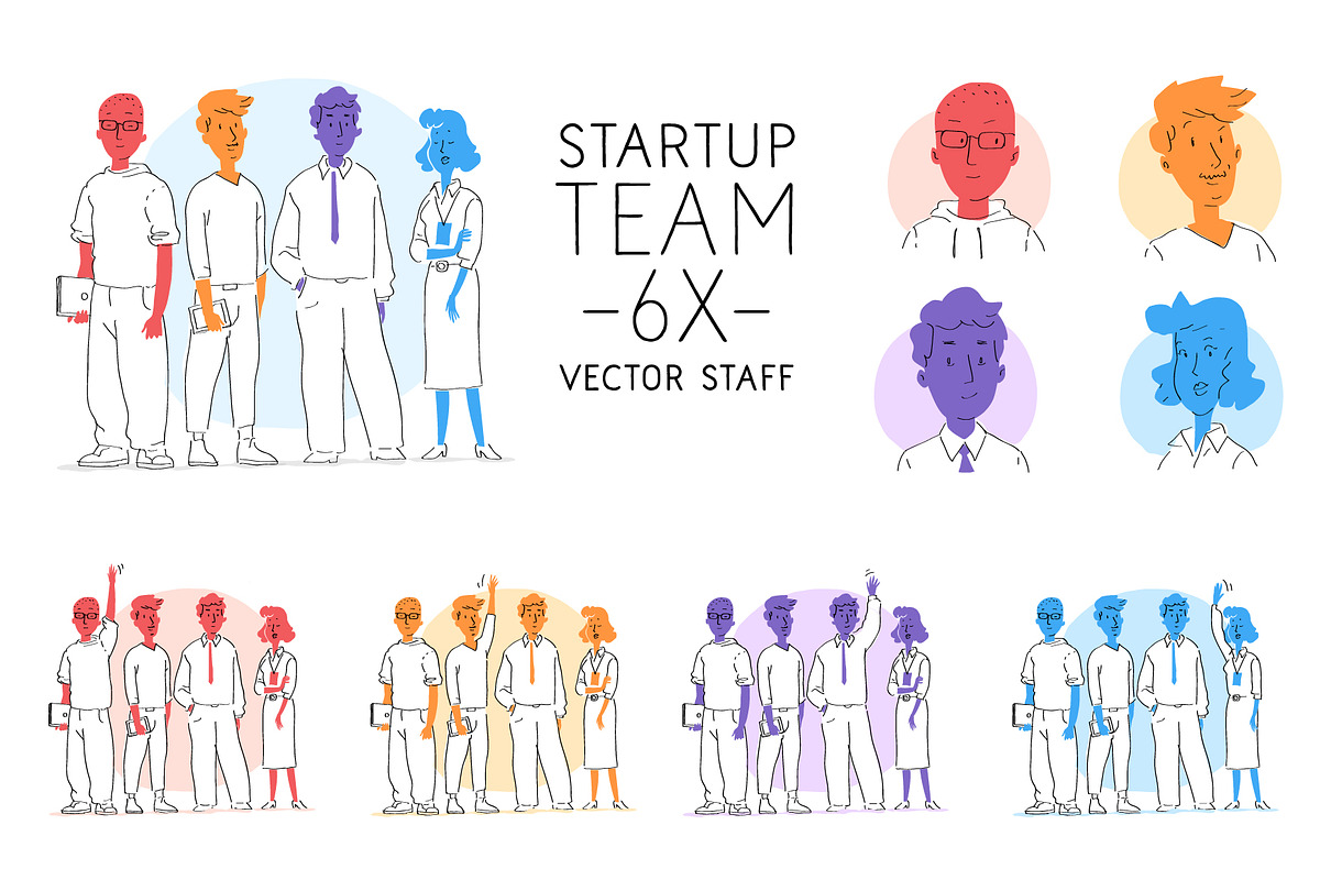 Startup Team in Illustrations - product preview 8