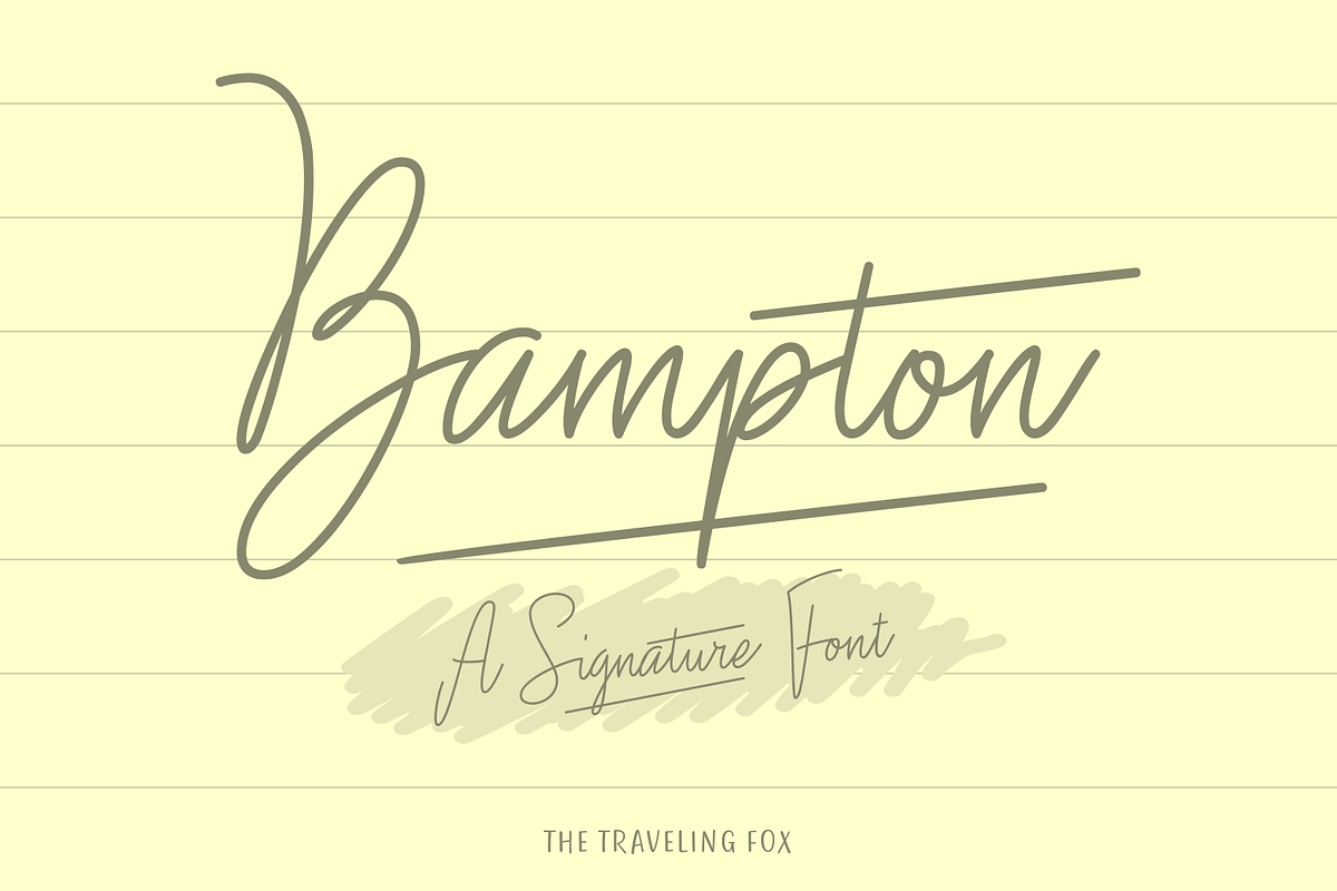Bampton - Signature Type in Script Fonts - product preview 8