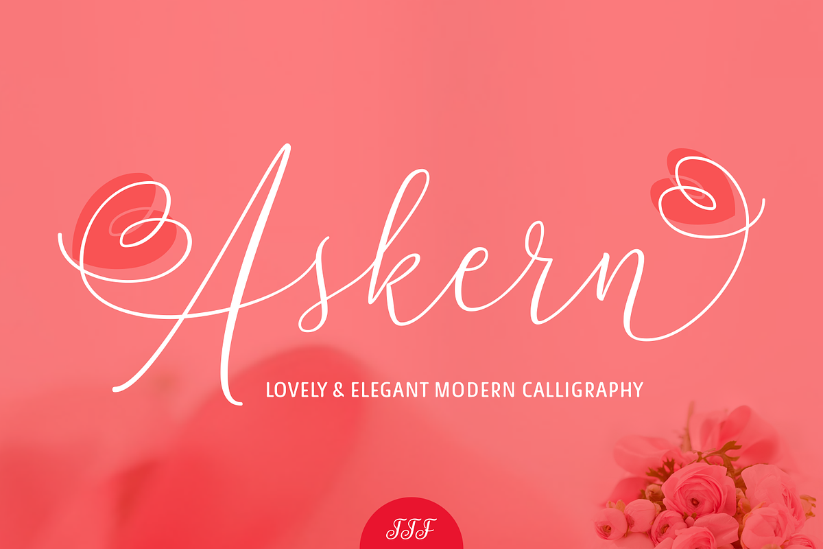 Askern - Delicate Script in Script Fonts - product preview 8