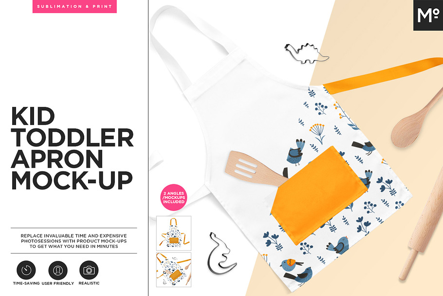 Kid Toddler Apron Mock-ups Generator in Product Mockups - product preview 8