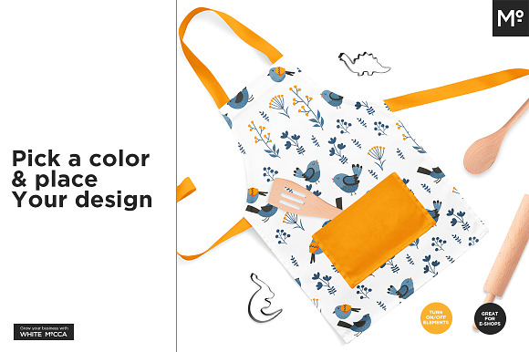 Kid Toddler Apron Mock-ups Generator in Product Mockups - product preview 4
