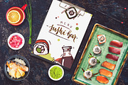 Sushi Bar Menu Mock-up #1