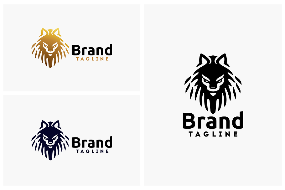 Wolf in Logo Templates - product preview 8