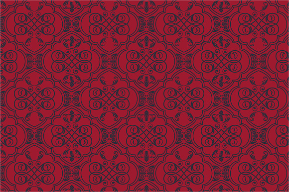 5 ornamental seamless patterns in Patterns - product preview 4