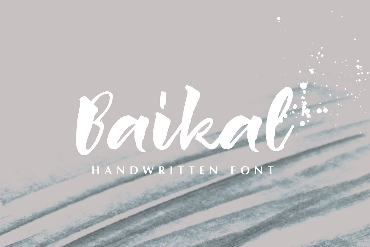 Baikal Handwritten Font with bonus  in Script Fonts - product preview 8