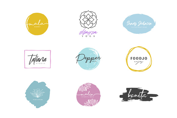 63 feminine Logos ☾ Señorita's Dream in Logo Templates - product preview 4
