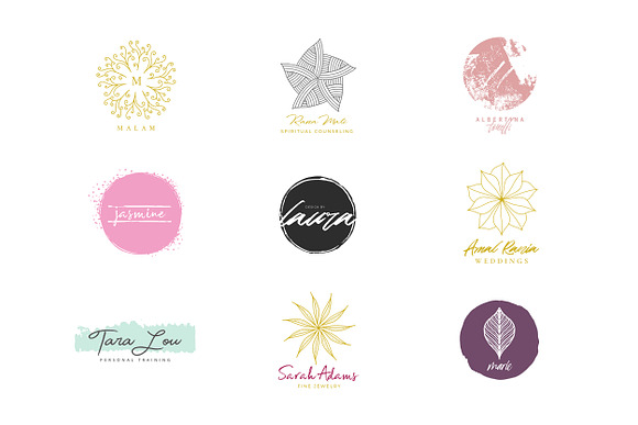 63 feminine Logos ☾ Señorita's Dream in Logo Templates - product preview 6