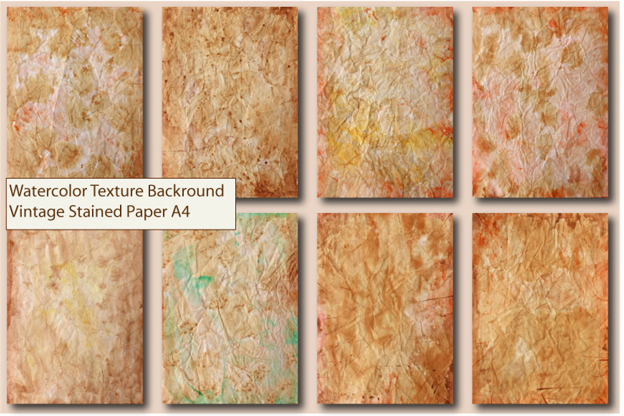 Vintage Stained Textured Background in Textures - product preview 8