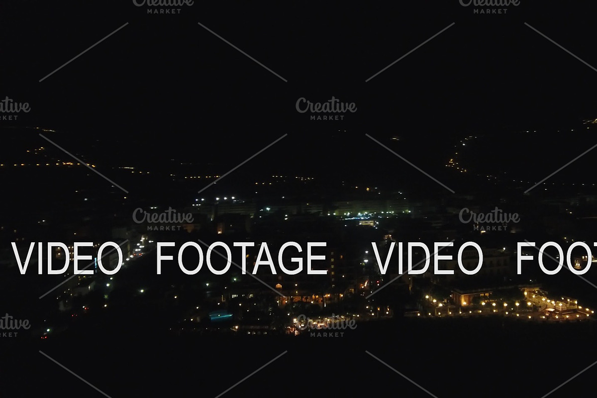 Aerial night view on island 4K in Graphics - product preview 8