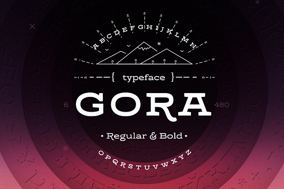 Gora – Regular & Bold in Slab Serif Fonts - product preview 9
