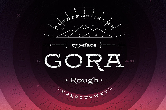 Gora Rough in Slab Serif Fonts - product preview 8