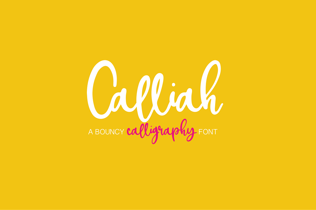 Calliah in Script Fonts - product preview 8