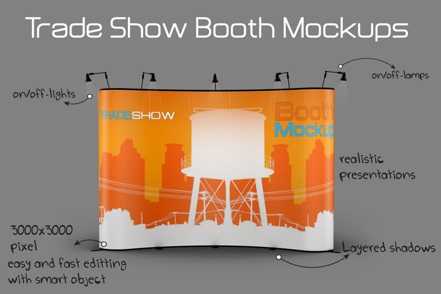 4 Trade Show Mockups in Mockup Templates - product preview 8