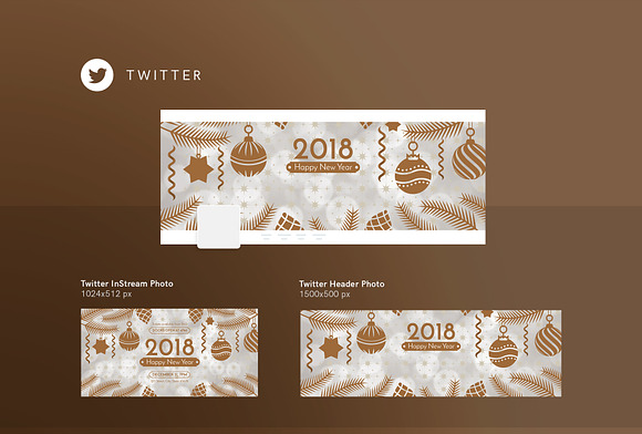 Social Media Pack | Happy New Year in Social Media Templates - product preview 3