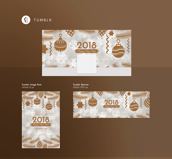 Social Media Pack | Happy New Year in Social Media Templates - product preview 6