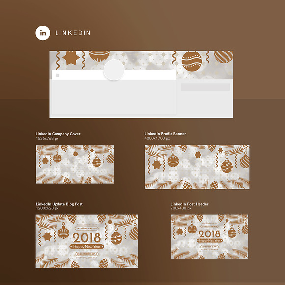 Social Media Pack | Happy New Year in Social Media Templates - product preview 7