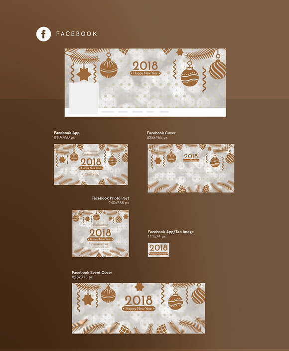 Social Media Pack | Happy New Year in Social Media Templates - product preview 9