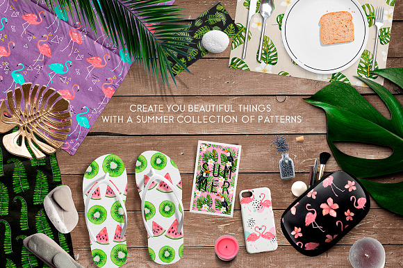 Tropical summer patterns in Patterns - product preview 5
