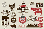 Vintage Barbecue Grill Elements