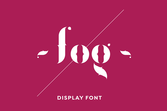 Fogtype display font in Display Fonts - product preview 10