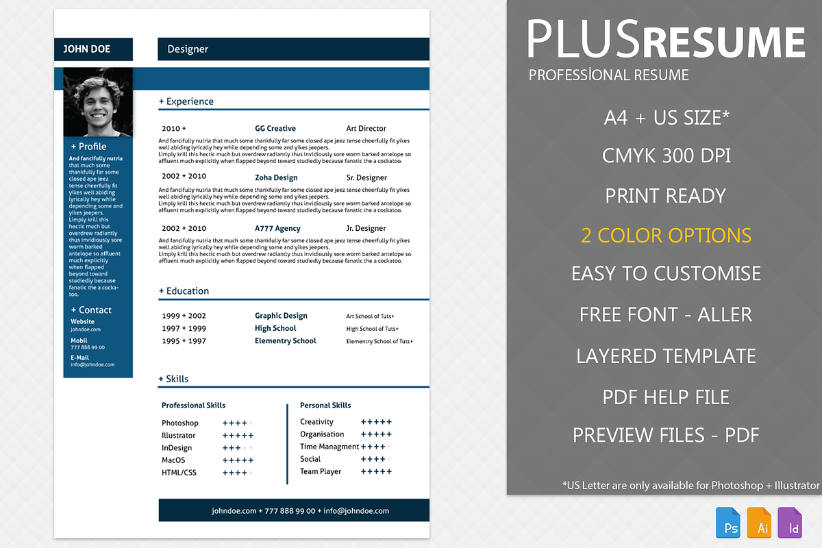 PlusRESUME - CV & Cover Letter in Letter Templates - product preview 8