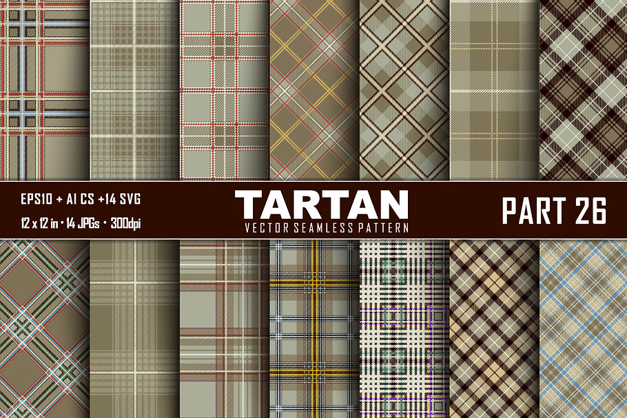 Seamless  Tartan Pattern Part - 26 in Patterns - product preview 8