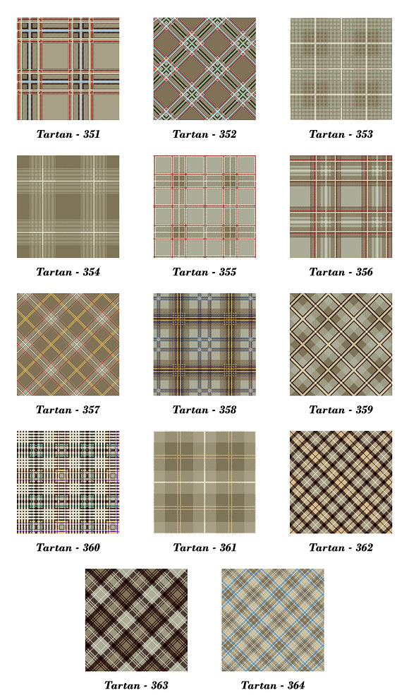 Seamless  Tartan Pattern Part - 26 in Patterns - product preview 1