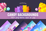 5 Candy Game Backgrounds