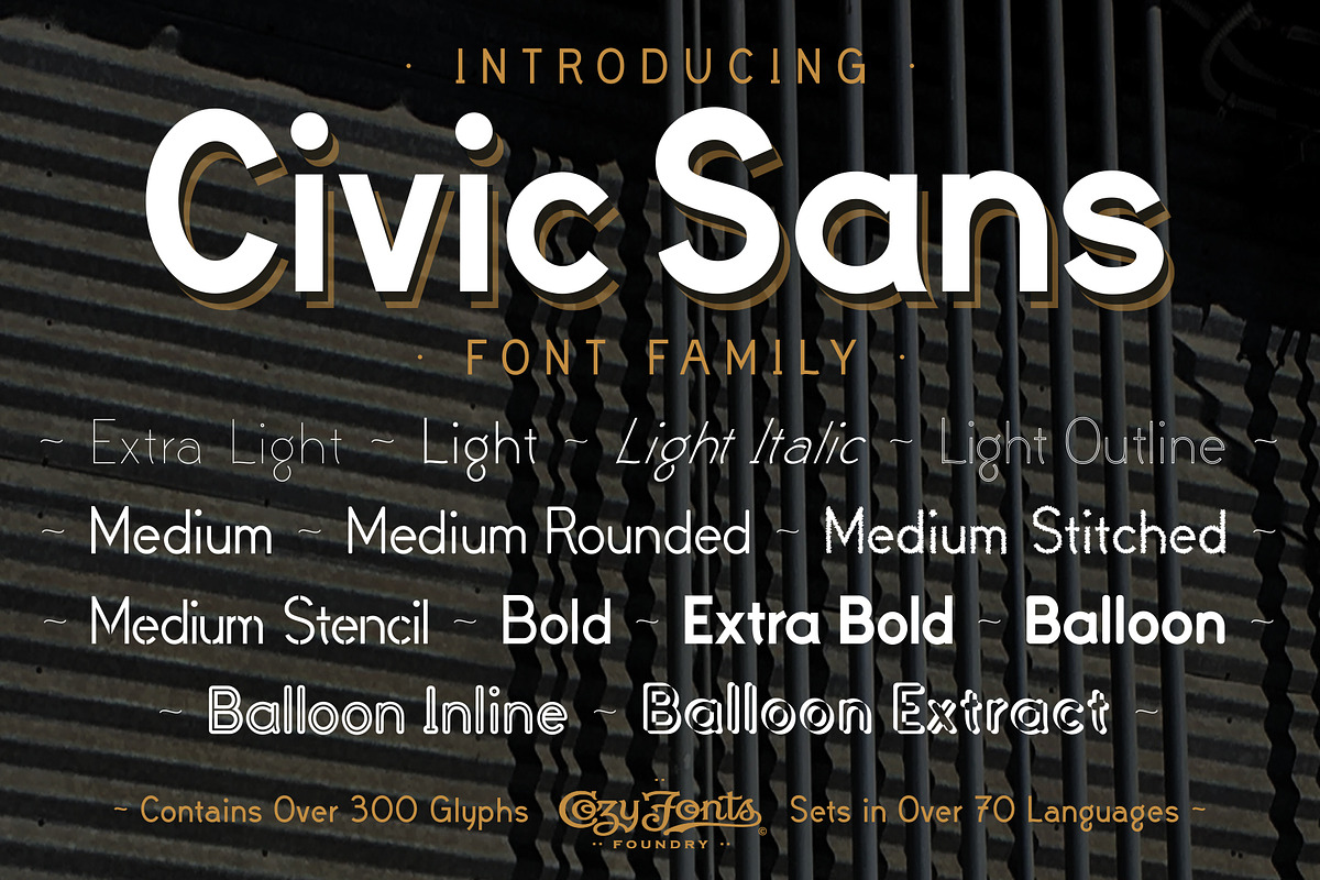 Civic Sans Font Family in Sans-Serif Fonts - product preview 8