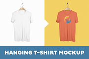 Hanging T-Shirt Mockup Template