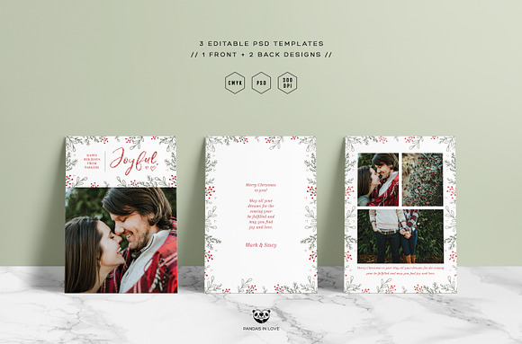 Christmas Card Template 02 in Card Templates - product preview 1
