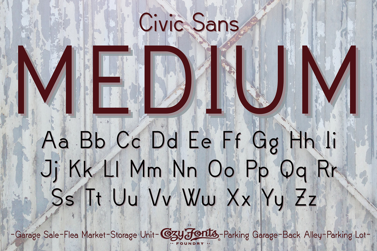 Civic Sans Medium in Sans-Serif Fonts - product preview 8