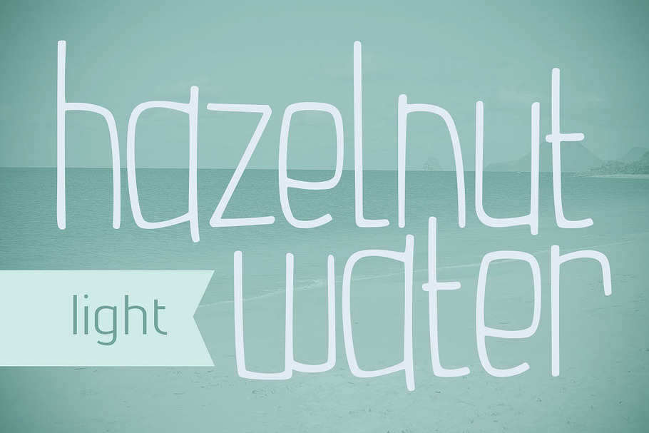 Hazelnut Water Light in Sans-Serif Fonts - product preview 8