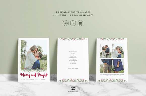 Christmas Card Template 04 in Card Templates - product preview 1