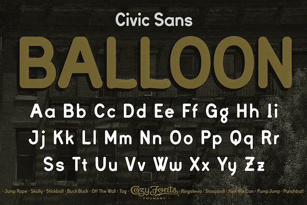 Civic Sans Balloon