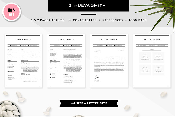 6 in 1 Resume Templates Bundle Vol 1 in Resume Templates - product preview 2