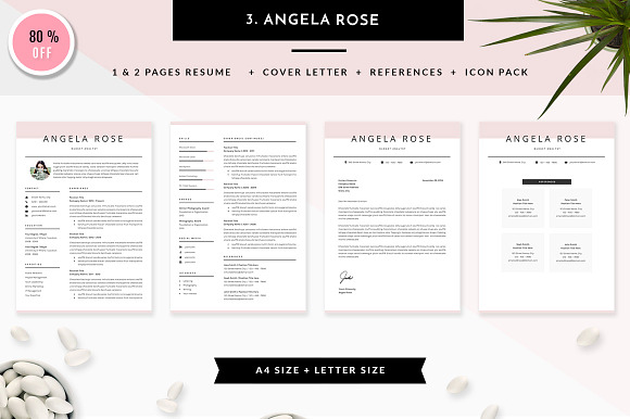 6 in 1 Resume Templates Bundle Vol 1 in Resume Templates - product preview 3